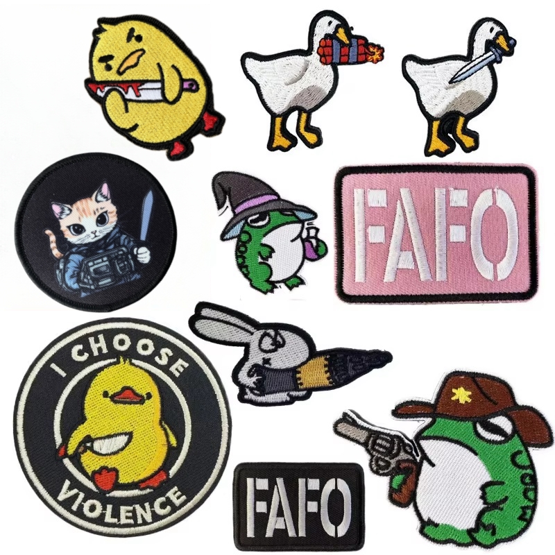 Edc Everyday Carry Knives - Dessin animé Animal canard avec couteau
