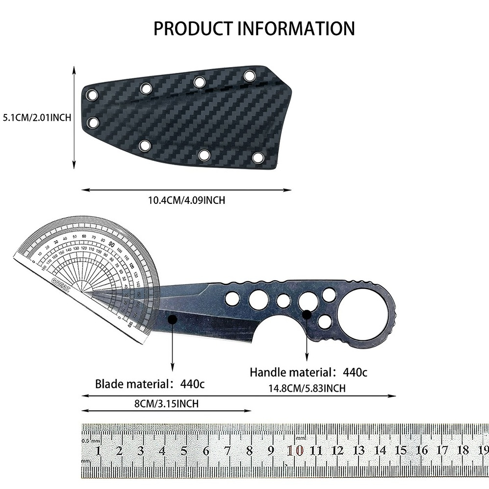Couteau compact à lame pleine  - Edc Carry Kit avis et prix