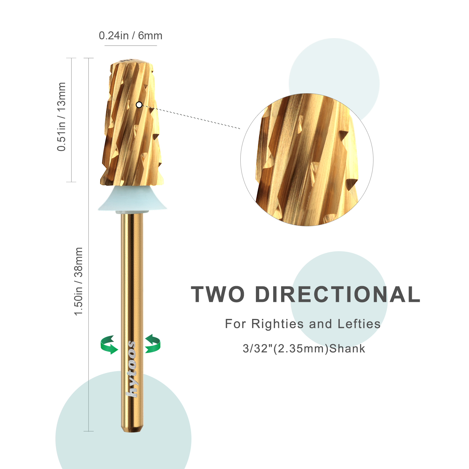 HYTOOS-Forets à ongles conique - Nail File Titanium avis et prix