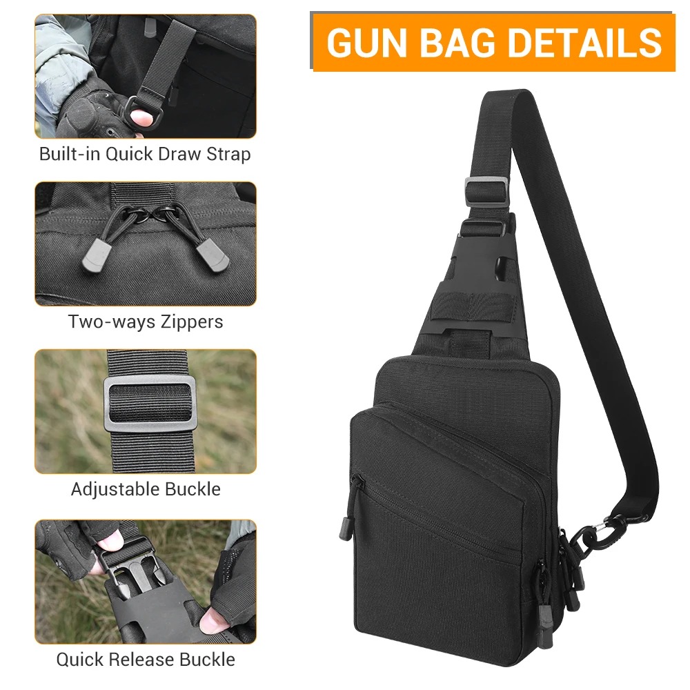 Sac tactique pour pistolet, po - Edc Concealed Carry Holster avis et prix
