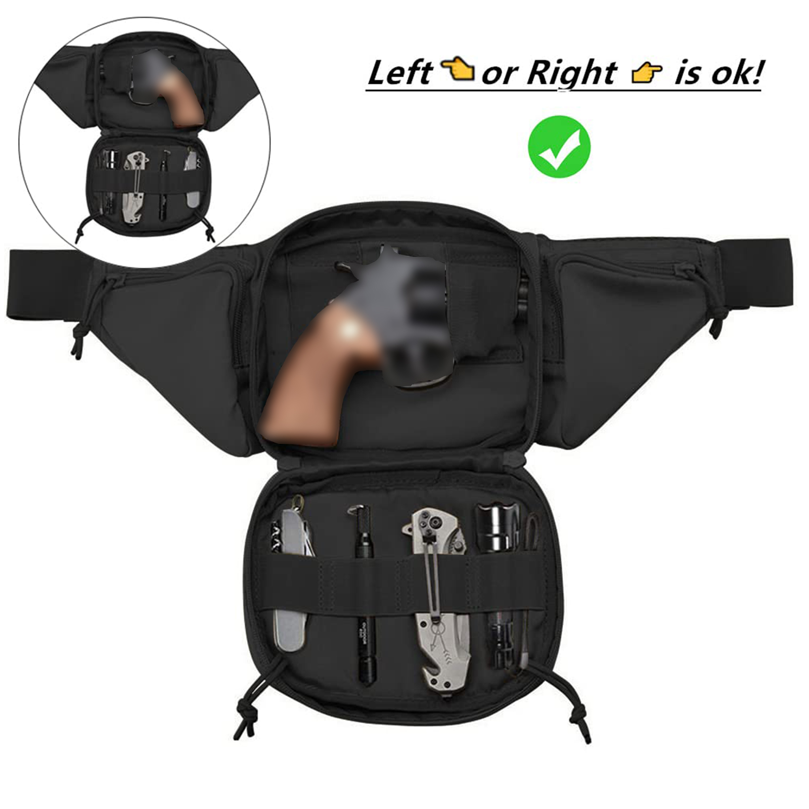 Sac banane tactique étanche po - Edc Concealed Carry Holster avis et prix